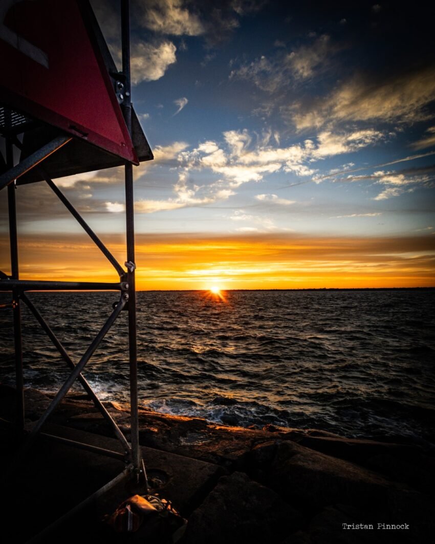 Sakonnet Point Sunset from the Breakwater