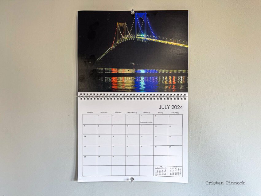Newport Bridge Calendar
