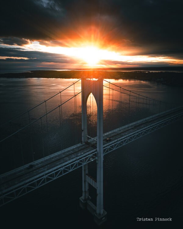 Newport Bridge Sunset