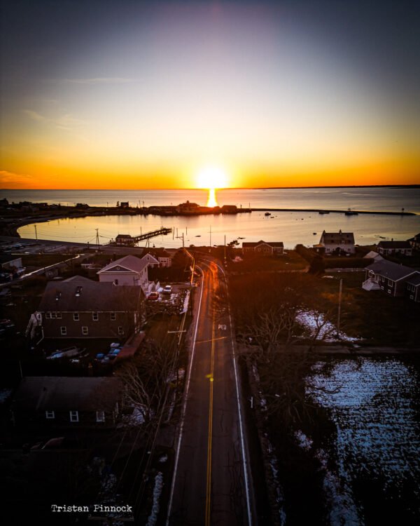 Sakonnet Point Road Sunset